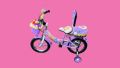 Детски велосипед 14 инча , циклама, снимка 1 - Детски велосипеди, триколки и коли - 45427729