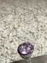 Дамски сребърен пръстен с 3 карата естествен аметист, брилянтна шлифовка!, снимка 7