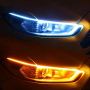 LED Диодни Дневни светлини RXZ Amio DRL+Turn light Car Light с функция бягащ мигач-30СМ, снимка 1 - Аксесоари и консумативи - 45893902