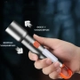 Презареждащ се LED фенер с висока яркост – USB Type-C, мащабируем лъч, компактен дизайн с карабинер, снимка 3