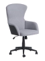  Офис кресло с люлеещ механизъм LILI в сив цвят, снимка 1