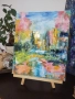 Абстрактна картина, маслени бои, снимка 3