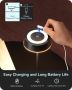 EDISHINE Настолна лампа LED акумулаторна сензорна 2 цветни режима външна преносима - бяла, черна, снимка 3