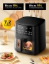 Фритюрник с горещ въздух (Air Fryer) XXL 7.2 литра с прозорец за наблюдение и сензорен LED дисплей, снимка 8
