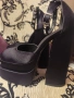 Високи дамски обувки на висок ток с платформа , снимка 2