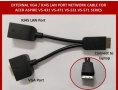Original Acer LAN/VGA Combo adapteur / Y-Kabel VGA/LAN Aspire V5-471P Serie, снимка 1