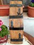 Стенни закачалки изработени от автентични реставрирани бъчви с ръчно ковани куки , снимка 1 - Декорация за дома - 43928059