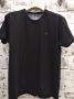 Redway- черна тениска, големи размери, изчистена, 100% мек памук
