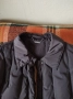 дълго шушляково палто,кафяво,ново, размер,,S илиM с кожена яка, снимка 3