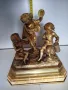 БРОНЗОВА СКУЛПТУРА 19-ВЕК Франция ДЕЦА МУЗИКАНТИ ВЪВ ПОЗЛАТА , снимка 14