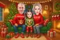 Карикатура по снимка за Коледа! Уникален подарък за любим човек!, снимка 5