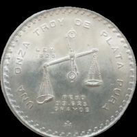 Сребърна монета Мексико 1 TROY Oz. 33,625 гр., снимка 1 - Нумизматика и бонистика - 45557525