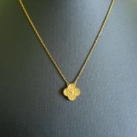 Дамско колие със златна детелина Ван Клееф VCA Van Cleef & Aparels, снимка 3 - Колиета, медальони, синджири - 45350036