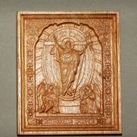 Икона-дърворезба "Воскресение Христово", снимка 2 - Икони - 45315773