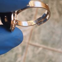 Сребърен пръстен с Лилав камък, снимка 6 - Пръстени - 45729501