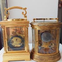 Френски бронзов каретен часовник-репетир/French Carriage Clock with Repeater/14 days, снимка 16 - Стенни часовници - 45285325