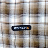 Icepeak  - мъжка карирана риза  с къс ръкав за планина и туризъм размер XL , снимка 3 - Ризи - 45269969