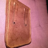 Чанта за колан с рисунка естествено кожа 115х95мм отлична става за мобилен, снимка 4 - Чанти - 45735509