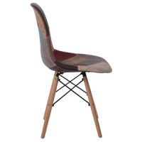 Трапезен стол с Пачуърк дамаска в кафяви цветове, снимка 2 - Столове - 45344898