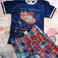Тениска и къси панталонки за 7г, снимка 1 - Детски тениски и потници - 45903102