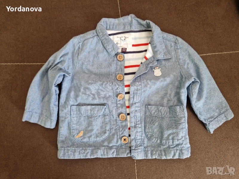 Тънко дънково яке за бебе - Sergent Major, снимка 1