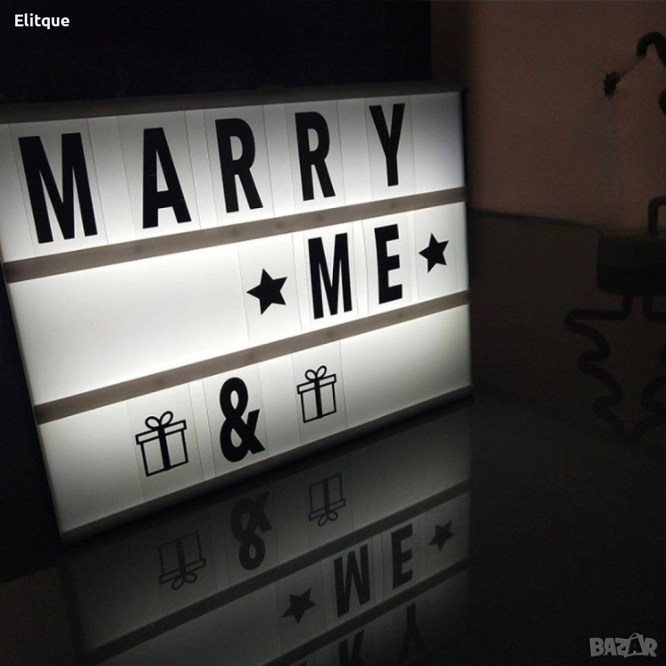 LED картина с надписи, подходяща декорация за дома, снимка 1