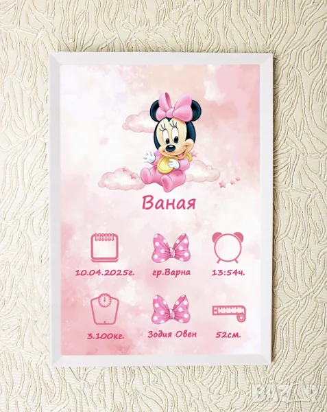 Бебешка визитка / постер, снимка 1