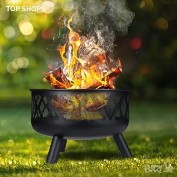 Огнище , външна камина , Огнена купа със защита от искри, снимка 1