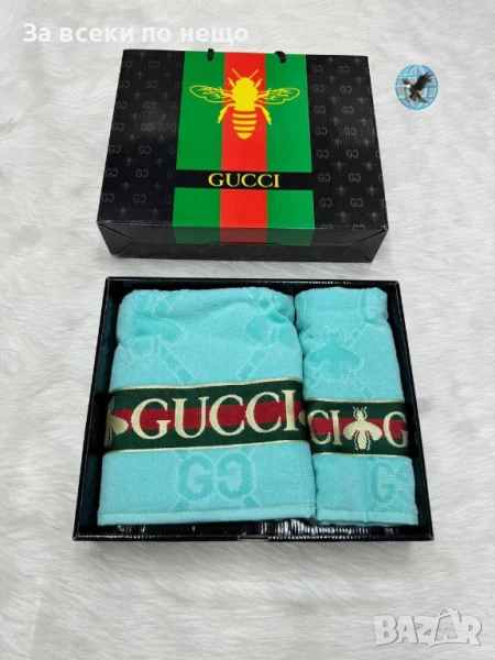 Gucci Луксозни Хавлии - 2бр. в кутия - Налични Различни Цветове Код E695, снимка 1