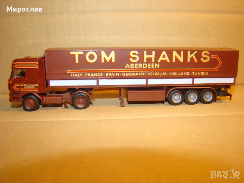 HERPA H0 1/87 DAF КАМИОН ТИР МОДЕЛ КОЛИЧКА, снимка 1