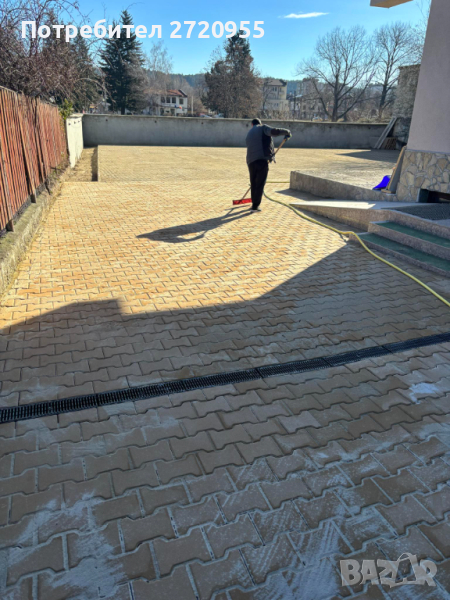 Редене на тротоарни плочки бордюри павета , снимка 1