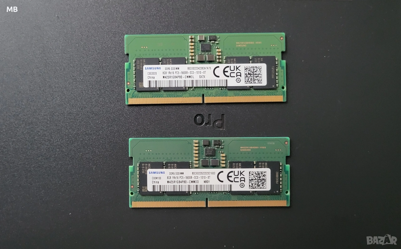 DDR5 SODIMM 8GB x2 PC5-5600B памет за лаптоп, снимка 1