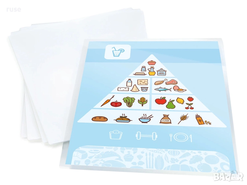 НОВИ! Фолио за ламиниране А3 20 броя ламиниращо фолио 80 μm , снимка 1