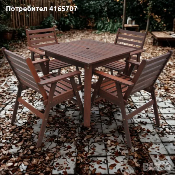 🌿 Градински комплект Tirora Muhler Meranti – Елегантност и комфорт на открито! 🌿, снимка 1