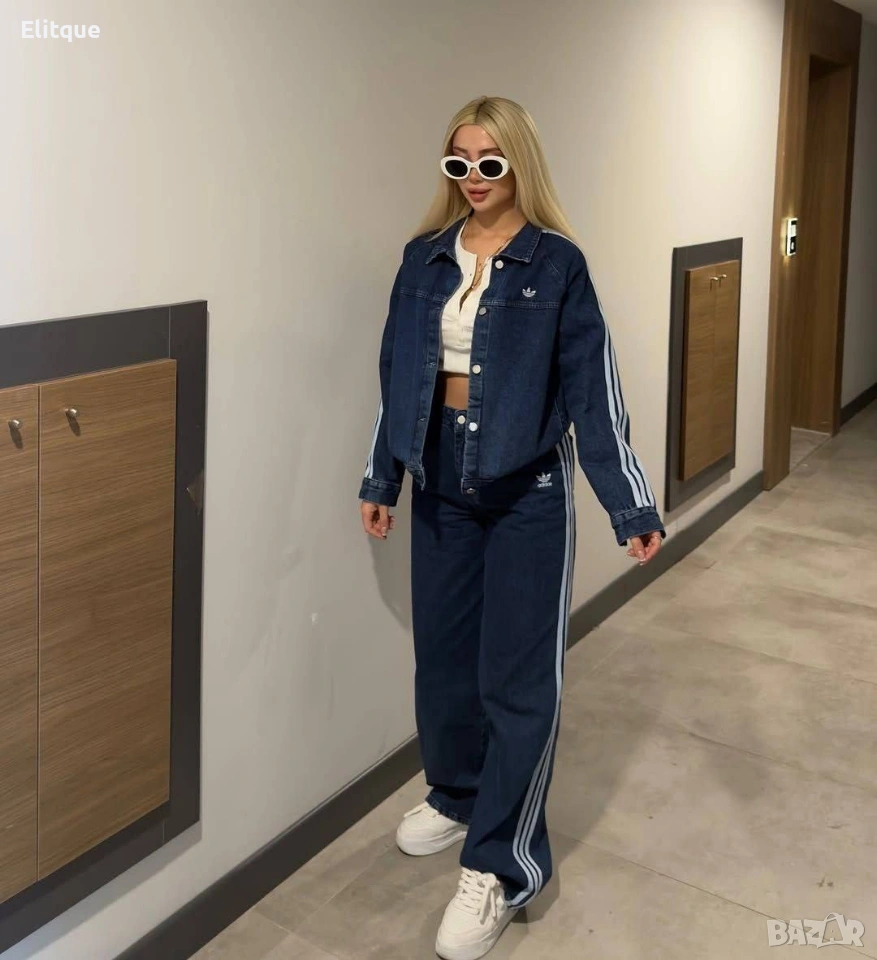 дънков комплект на едро Адидас , снимка 1