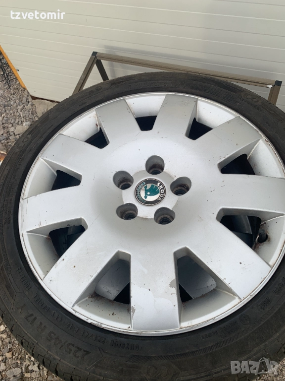 летни гуми с джанти 225/45/17, снимка 1