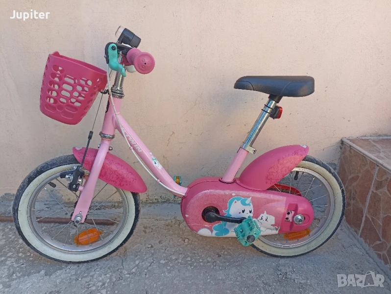 Велосипед 14 цола/инча BTwin момиче 3-5 години, снимка 1
