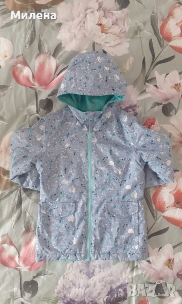 Детско водоустойчиво яке за момиче 5-6 год., снимка 1