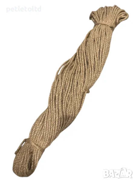 Въже конопено Ф 4 мм ( 50 метра ), снимка 1