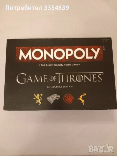 Monopoly Game of Thrones настолна игра, снимка 1