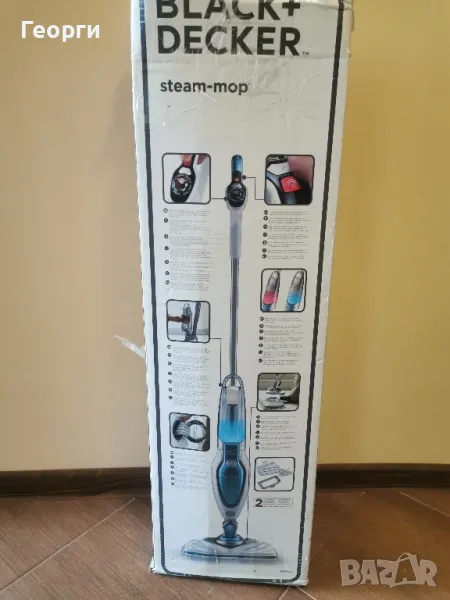 Парочистачката Black+Decker, steam-mop, снимка 1