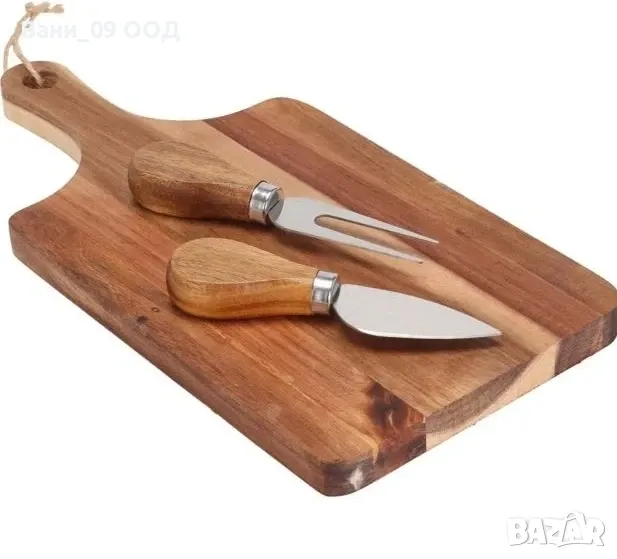 Сет дъска и прибори за сирена, снимка 1