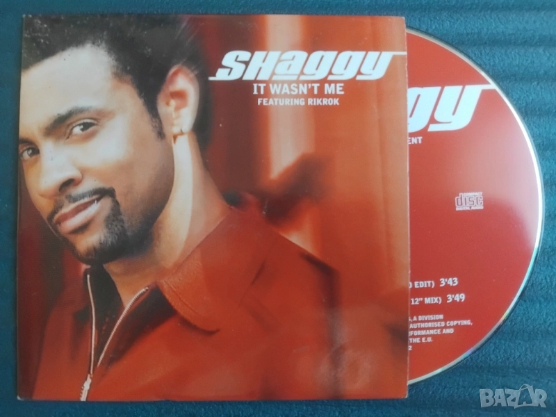 Shaggy Featuring Rikrok ‎– It Wasn't Me - оригинален диск музика, снимка 1
