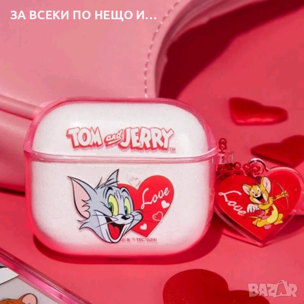 Силиконов калъф кейс за airpods 1, 2 Tom and Jerry, снимка 1