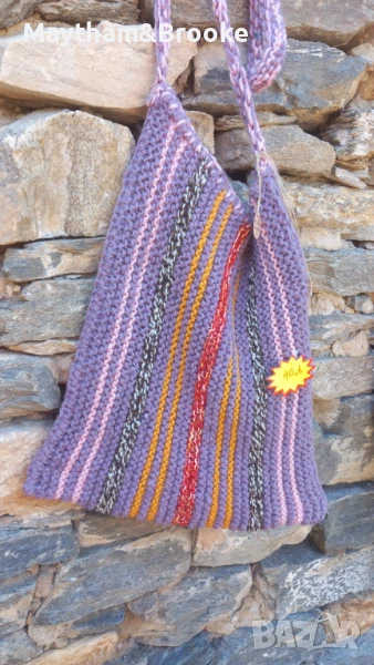 Плетена селска торба. Подходяща за всеки сезон и за подарък, снимка 1