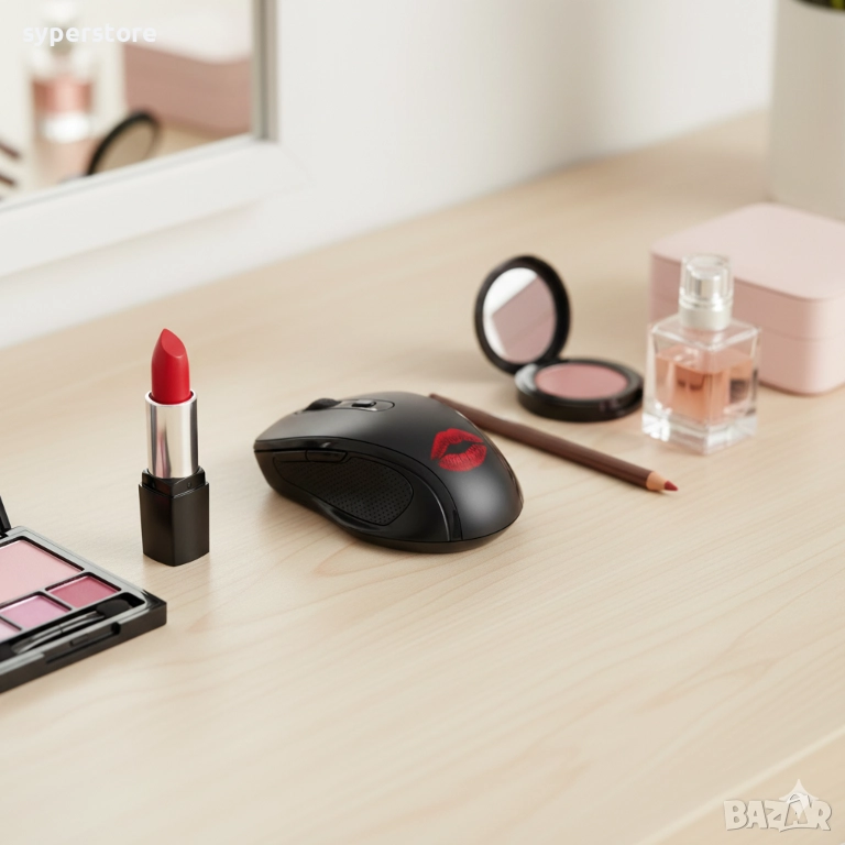 Мишка Безжична MakKi MSX-026 WL, Wireless, 1600dpi, Черна, снимка 1