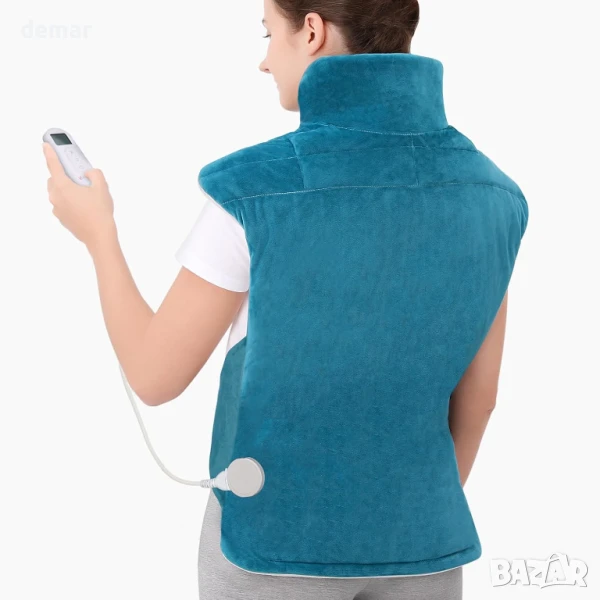 Comfytemp претеглена нагревателна подложка за облекчаване на болки в гърба 56x84 см, 1 кг, синя, снимка 1