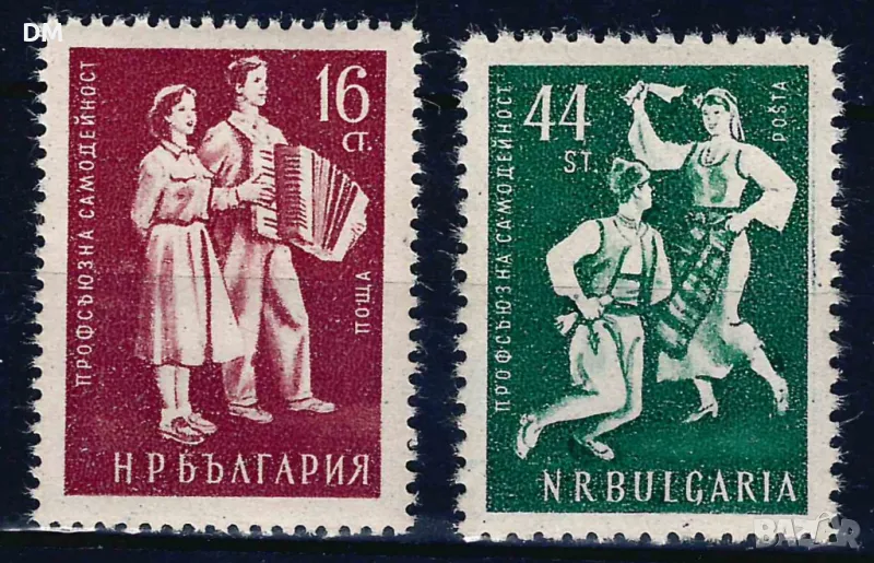 България 1953 - фолклор MNH, снимка 1