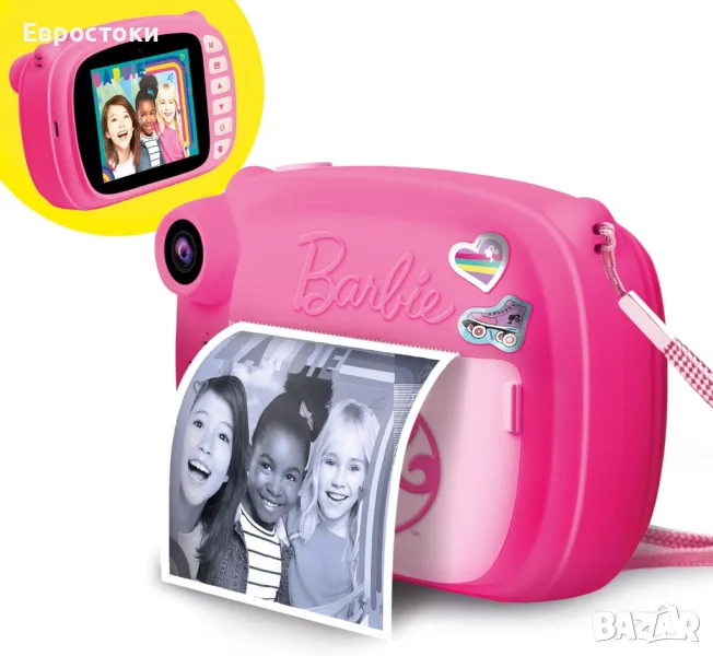 Lisciani Barbie Print Cam Моментална камера Barbie 3 в 1за деца от 5 години, снимка 1