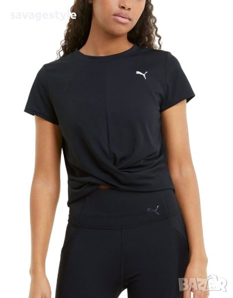 Дамска тениска PUMA Twisted Cropped Training Tee Black, снимка 1